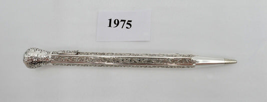 Jugendstil Bleistift Silber 800 / 900 Floral - Antikhandel-Stuttgart