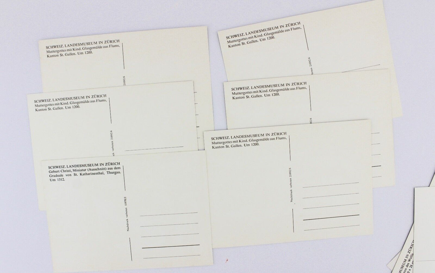 24x Postkarten Ansichtskarten Schweiz LANDESMUSEUM ZÜRICH 1970-80er Jahre - Antikhandel-Stuttgart