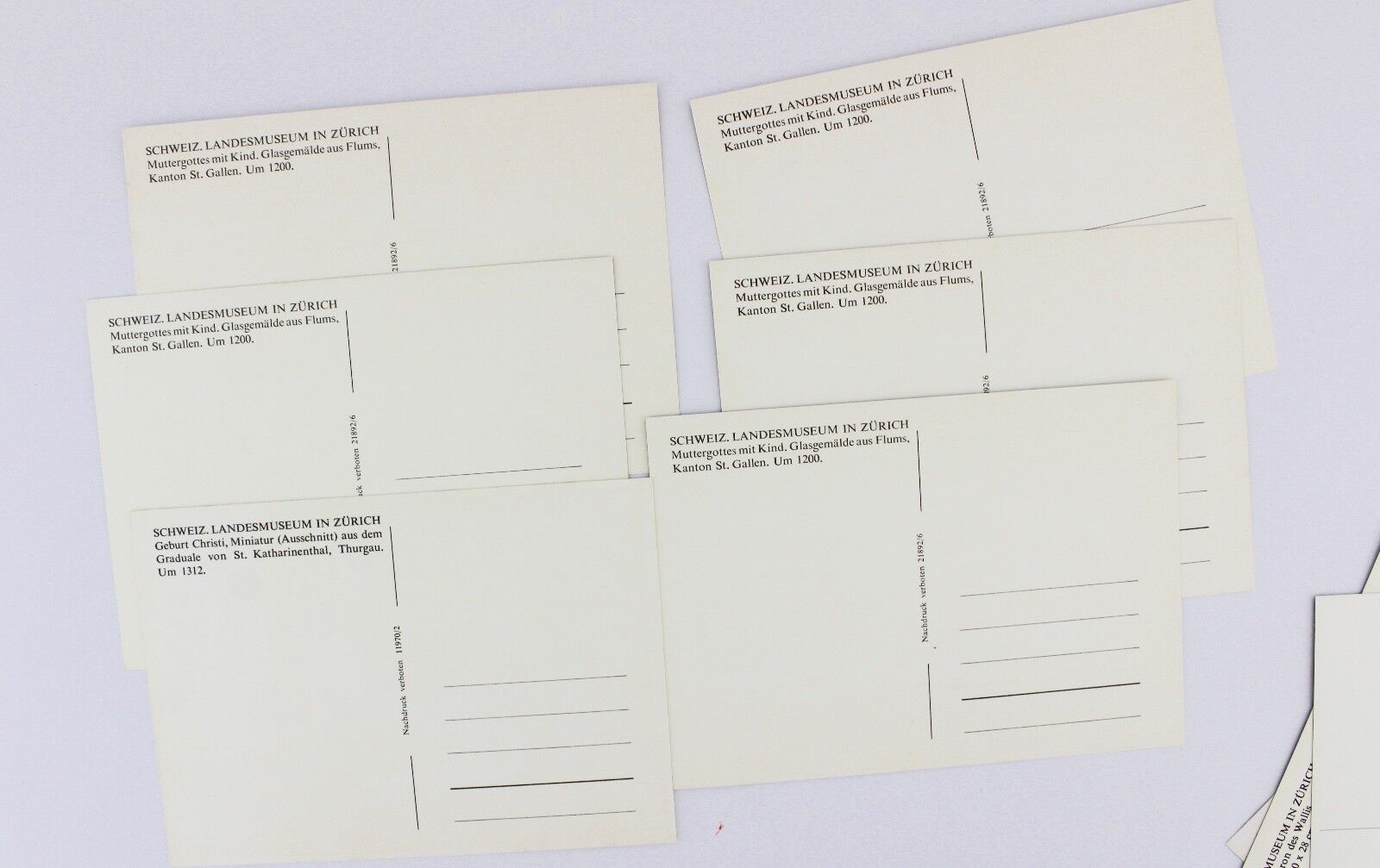 24x Postkarten Ansichtskarten Schweiz LANDESMUSEUM ZÜRICH 1970-80er Jahre - Antikhandel-Stuttgart