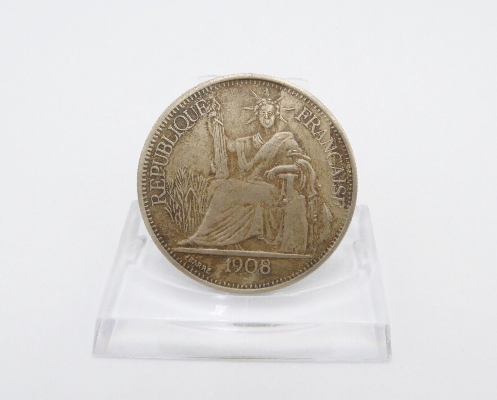 1908 Französische Medaille 0,900 Silber 27 Gr Indo Chine - Antikhandel-Stuttgart