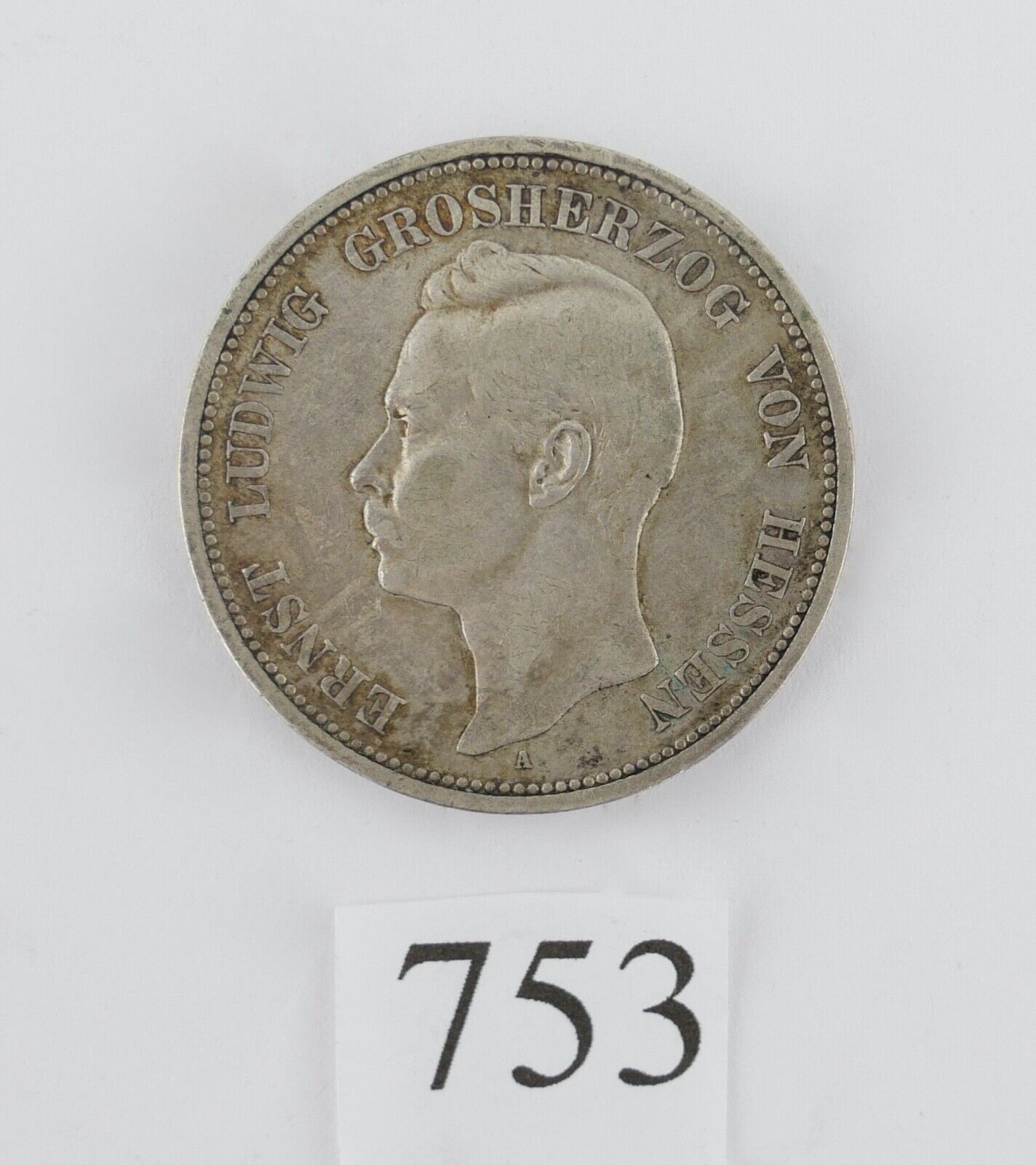 5 Mark 1895 A Jäger J. 73 Hessen Ernst Ludwig Silbermünze erhalt VZ - Sehr schön - Antikhandel-Stuttgart