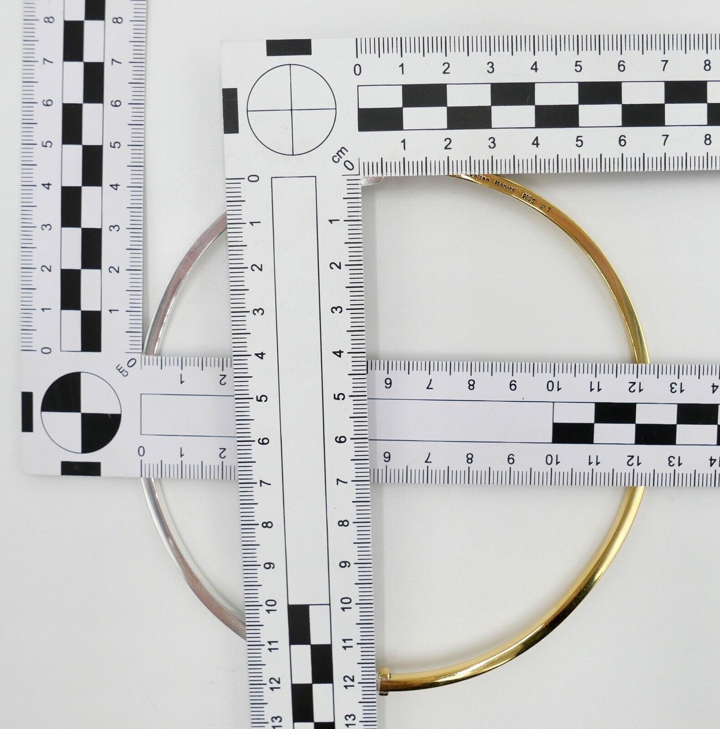 Bicolor Designer Halsring Halsreif Collier Andreas Mikkelsen Denmark 925S Silber - Antikhandel-Stuttgart