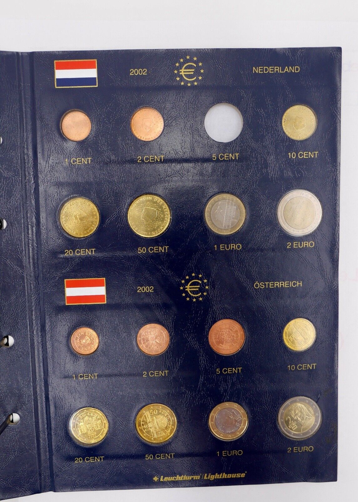 13 Länder Euro Münzen Slowenien Belgien Spanien Frankreich Griechenland 2002 - Antikhandel-Stuttgart