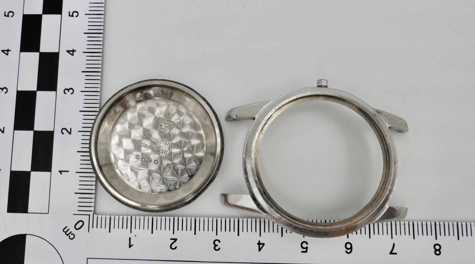 Uhrengehäuse Case TISSOT 6590 5 Automatic non magnetic Ø 34mm - Antikhandel-Stuttgart