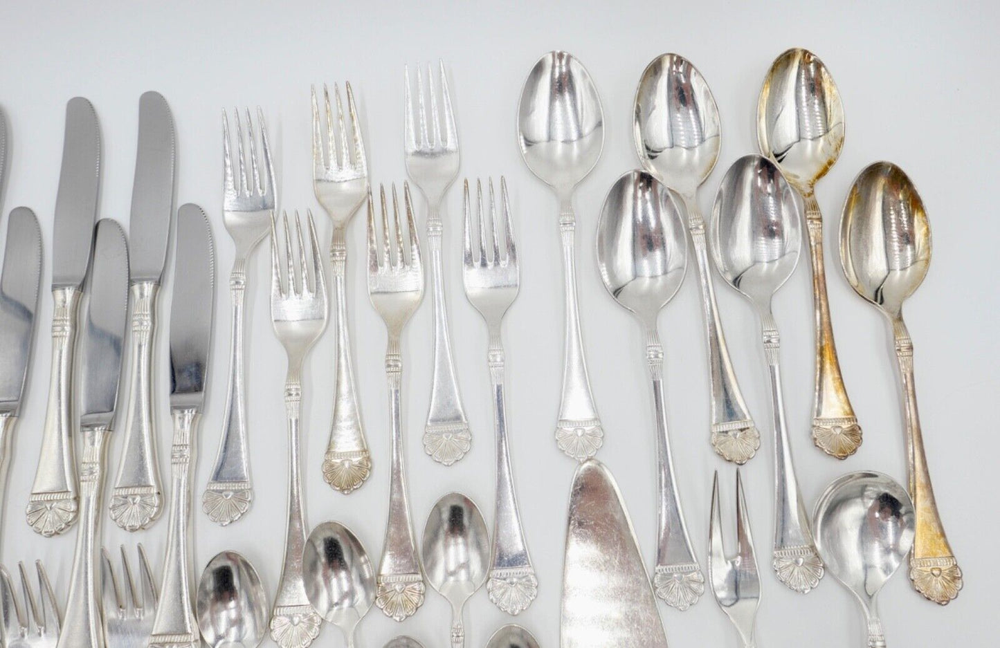 36 Tlg 100 FÜRST FÜROSIL 18/8 Besteck Set Gabel Löffel Messer 100er versilbert - Antikhandel-Stuttgart