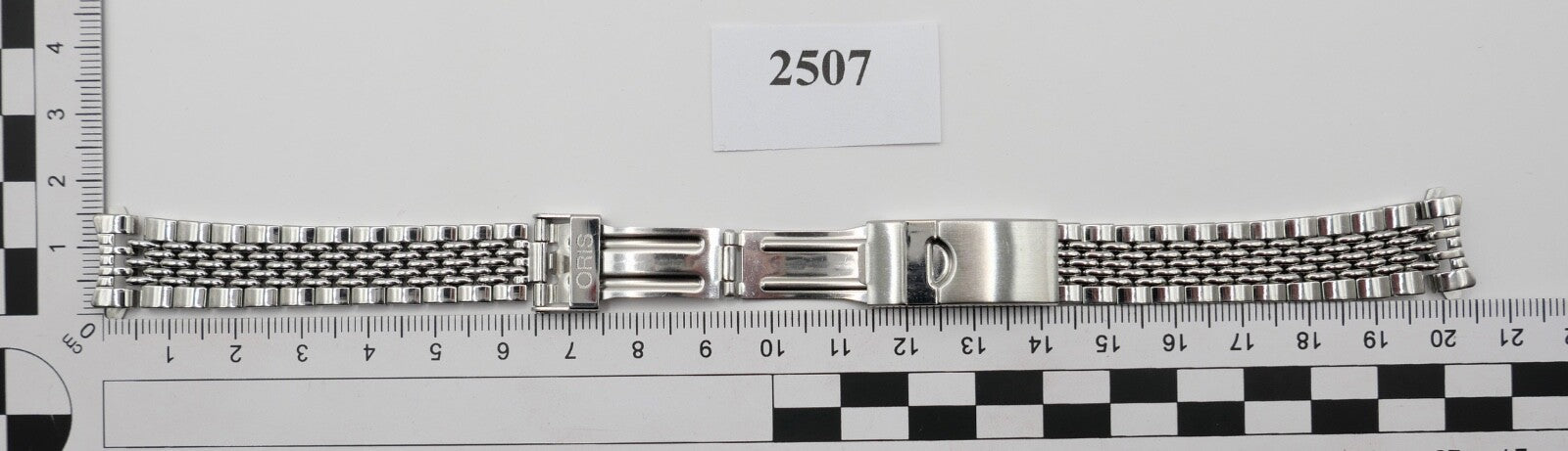 ORIS Edelstahlband Uhrenband Faltschließe 14 mm sehr guter Zustand 81439/51