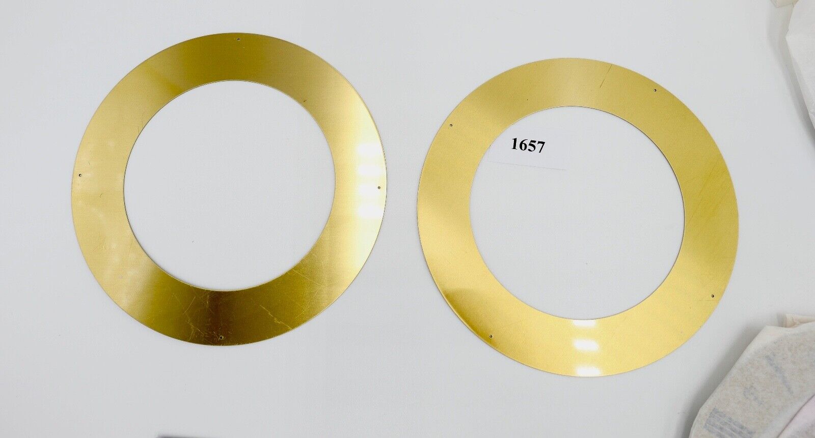 18x Zifferblatt Zahnreif Ø 140 mm NEU Messing für Kaminuhr Wanduhr Regulator usw - Antikhandel-Stuttgart