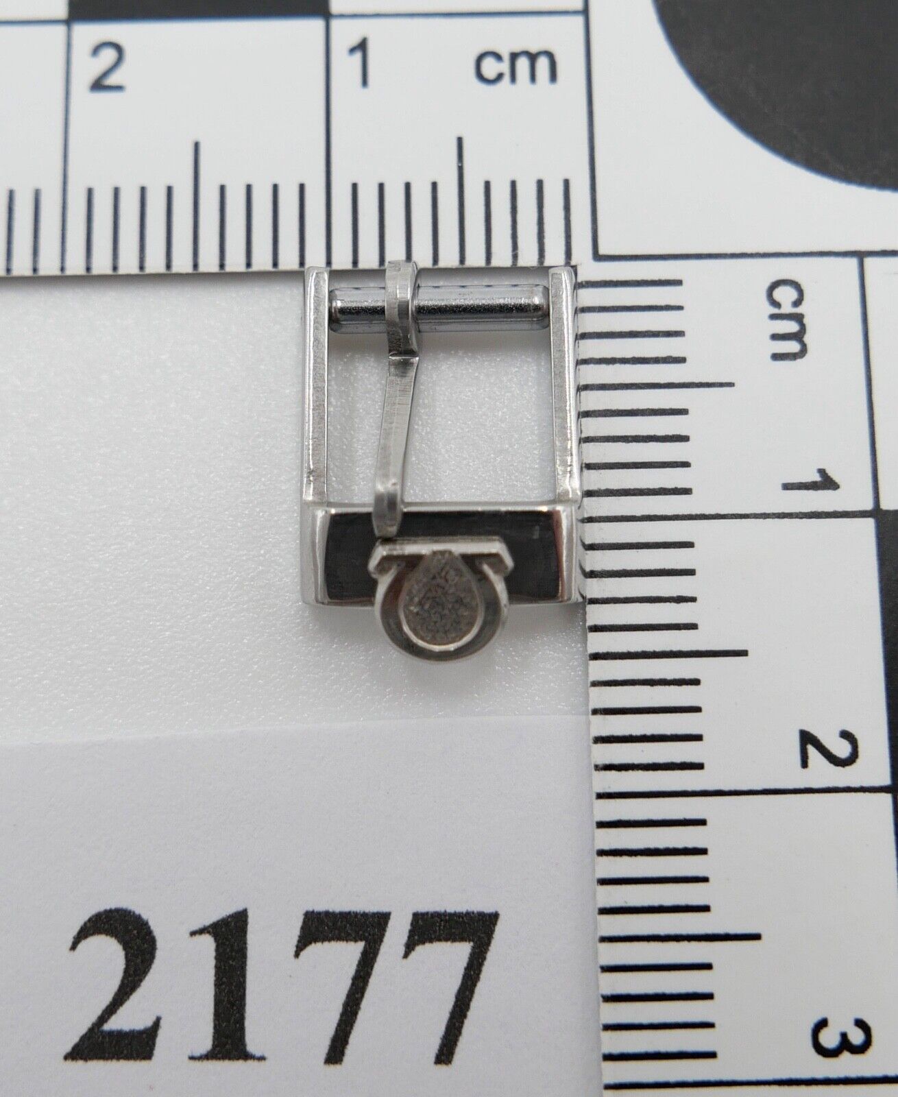 ORIGINAL alte OMEGA Dornschließe EDELSTAHL Armbanduhr 8mm CLASP BUCKLE - Antikhandel-Stuttgart