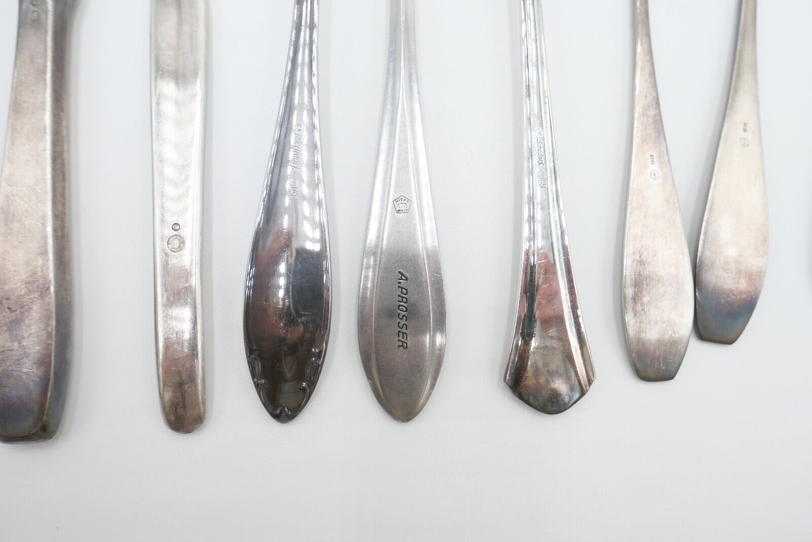 27 Teile Posten Berndorf Besteck diverse Modelle 90er Silber Löffel Gabel Messer - Antikhandel-Stuttgart