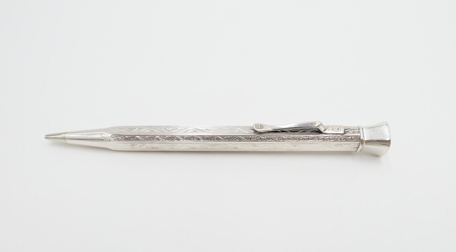 Jugendstil Bleistift Stift für Minen LN - Laurin Silber 835 - Antikhandel-Stuttgart