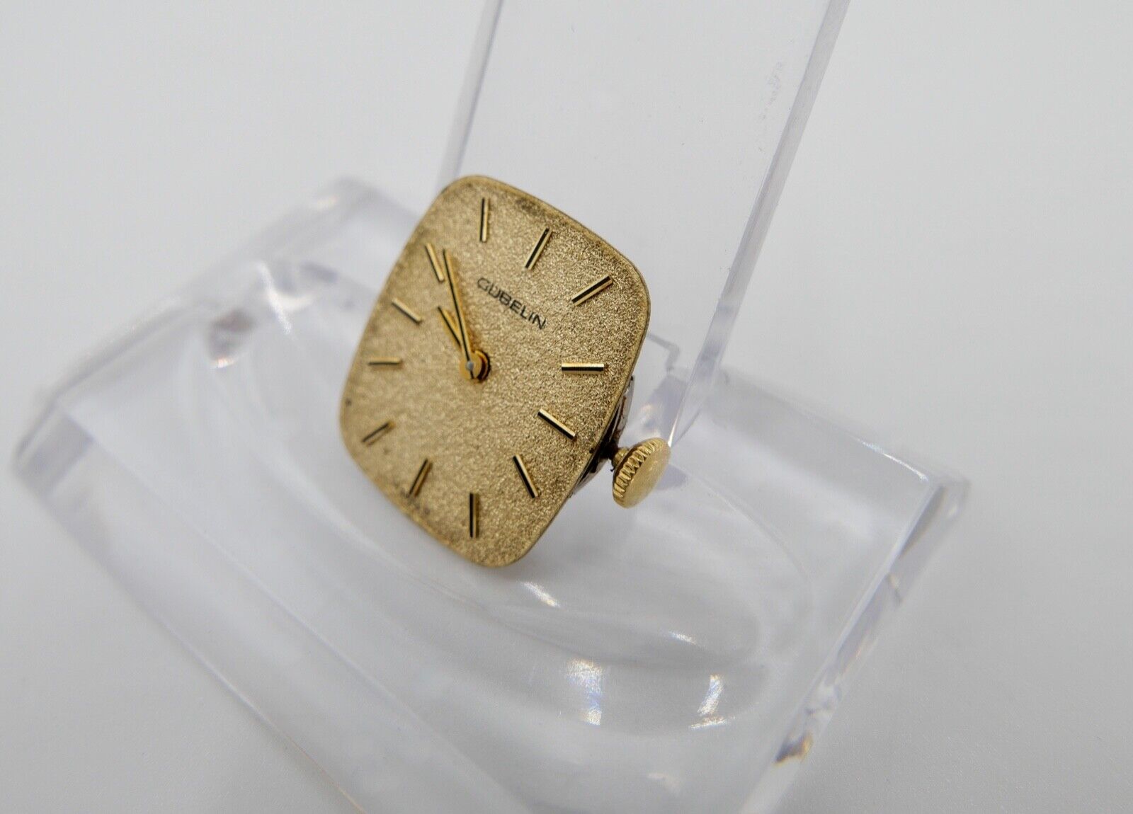 LÄUFT Gübelin Cal ETA 2512 Uhrwerk Ziffernblatt Zeiger Krone voll funktionsfähig - Antikhandel-Stuttgart