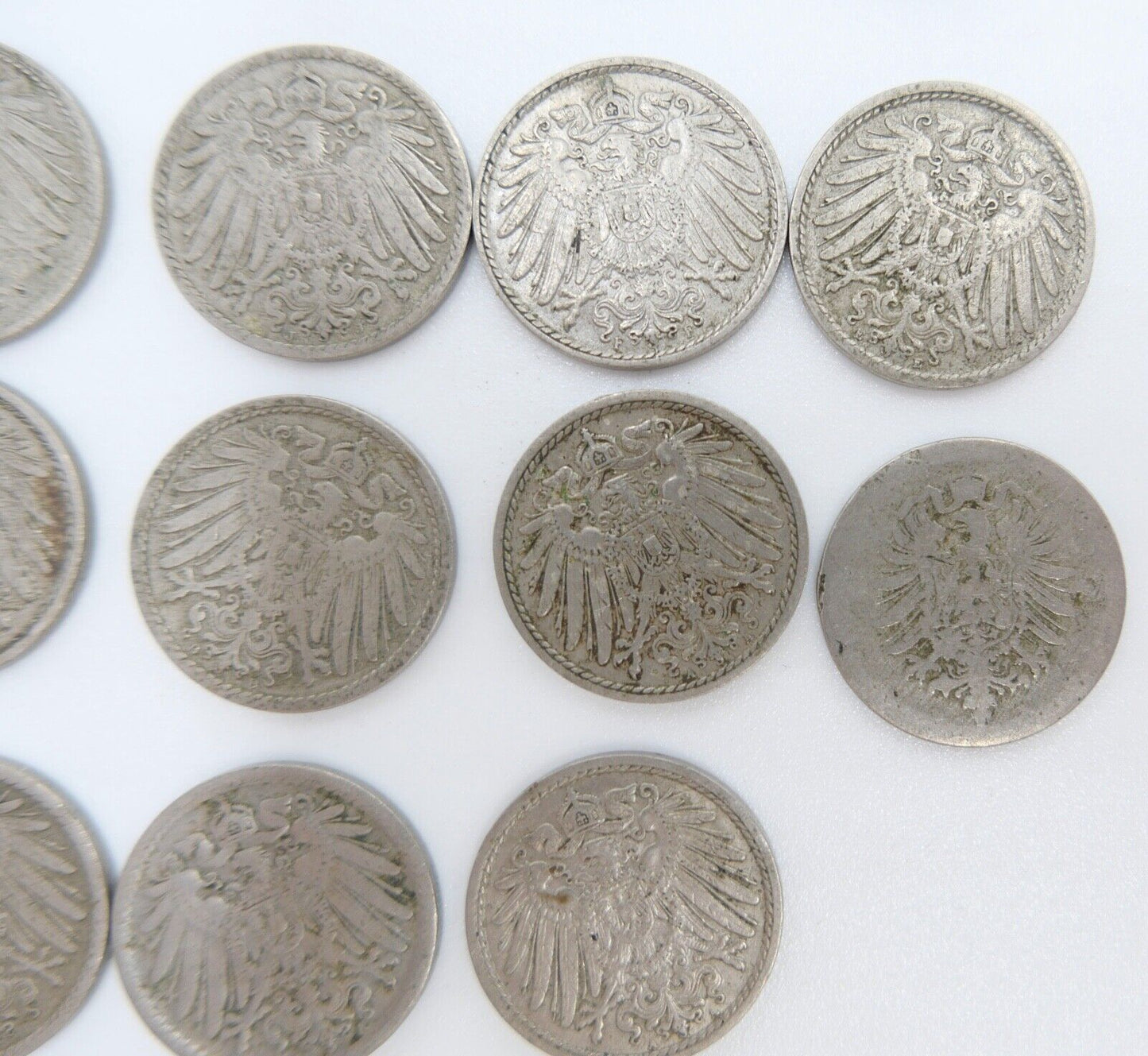 19x 5 Pfennig Kaiserreich 1894-1912 Jäger J. 12 s - vz schön - vorzüglich - Antikhandel-Stuttgart