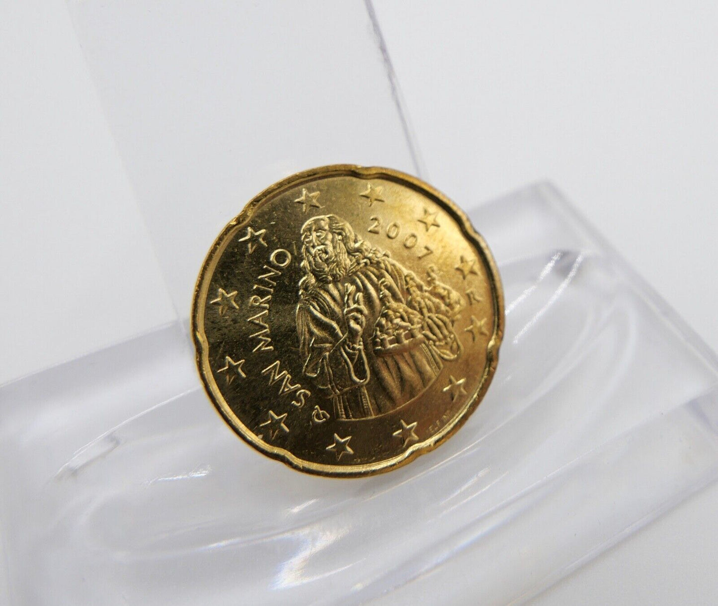 San Marino 20 Euro Cent 2007 R sehr schön in Kapsel - Antikhandel-Stuttgart