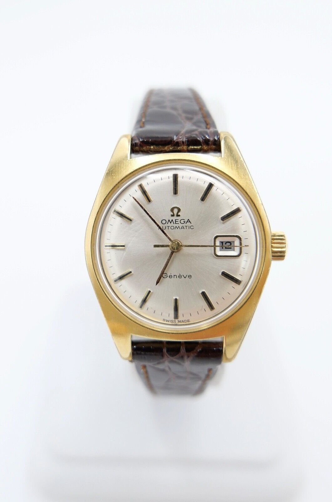 alte 60er Jahre OMEGA Geneve Damenuhr Cal. 681 Ref. 566.012 vergoldet neues Band - Antikhandel-Stuttgart