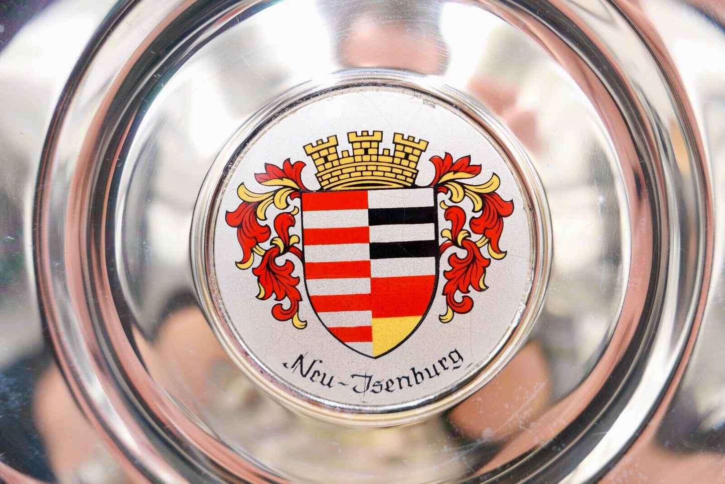 NEU-ISENBURG Fußball STADTMEISTERSCHAFT 1977 Schale Teller 18 cm - Antikhandel-Stuttgart