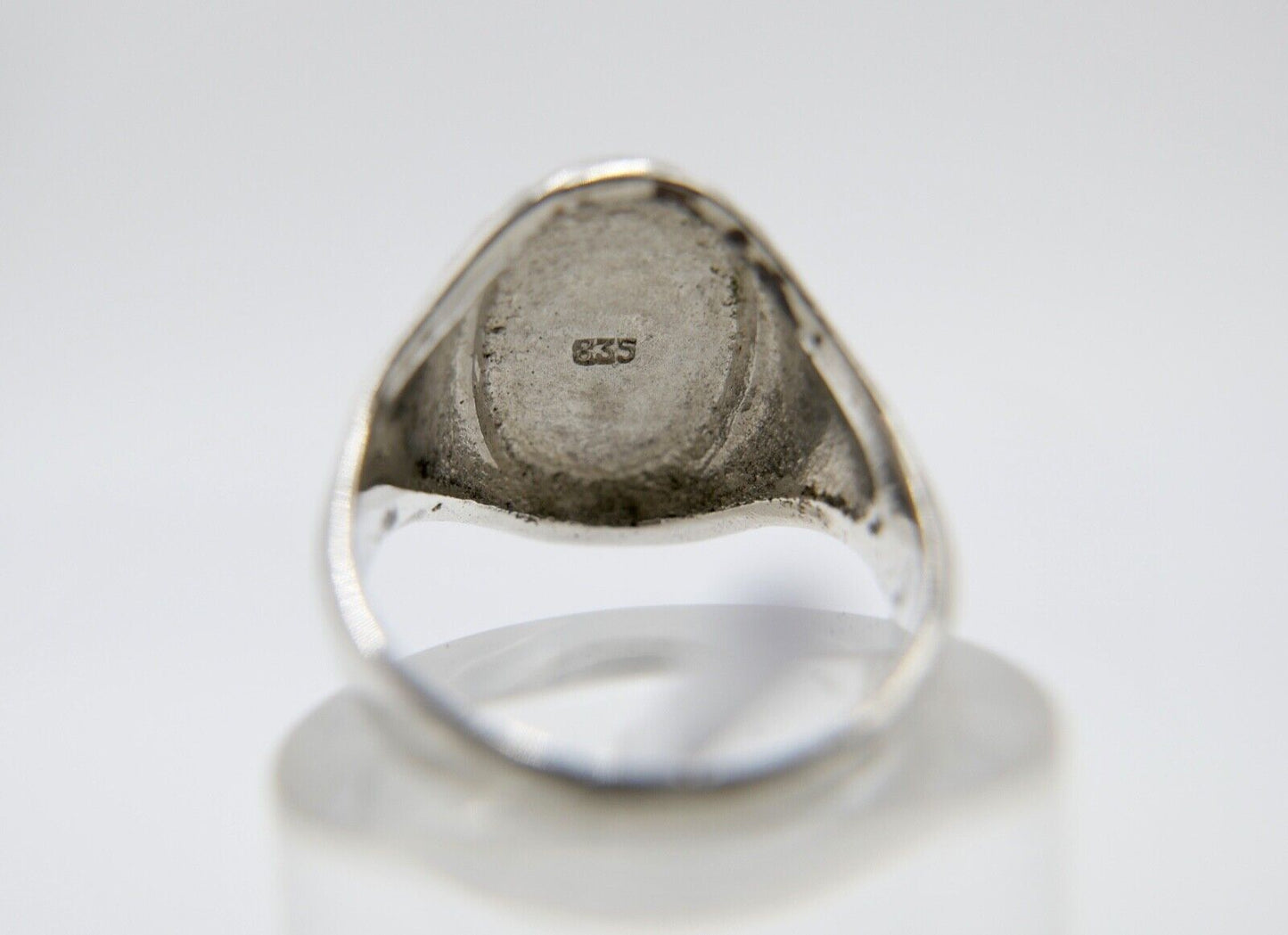 Alter Art Deco Siegelring Herrenring Monogramm WW / MM 835 Silber Größe 55 - Antikhandel-Stuttgart