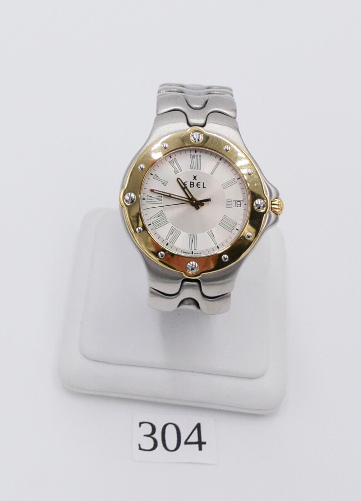 2000er EBEL SPORTWAVE QUARZ 137-2 Ref. 6187631 Herren Damen Stahl Gold Ø 36 mm - Antikhandel-Stuttgart