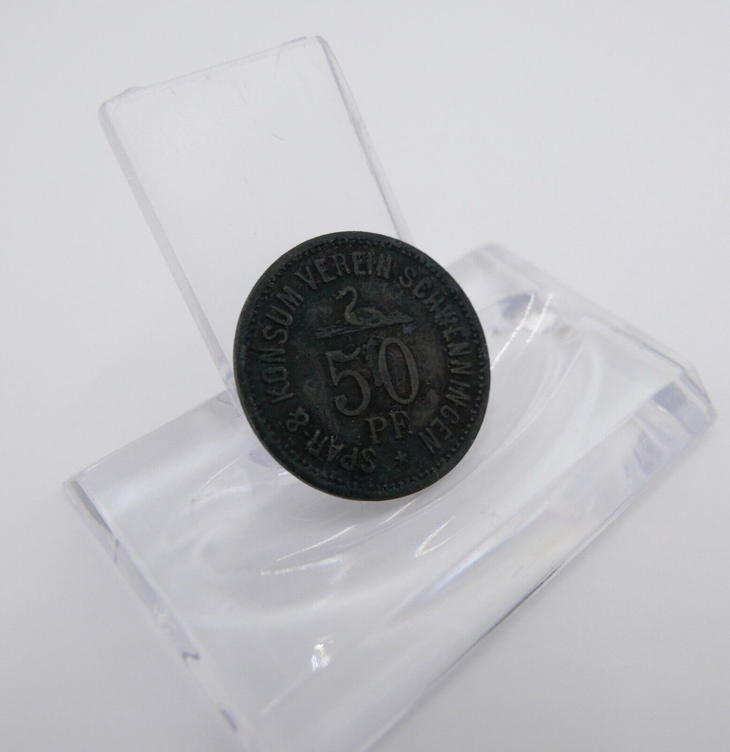 Wertmarke 50 Pfennig Spar- Konsum Verein Schwenningen - Antikhandel-Stuttgart