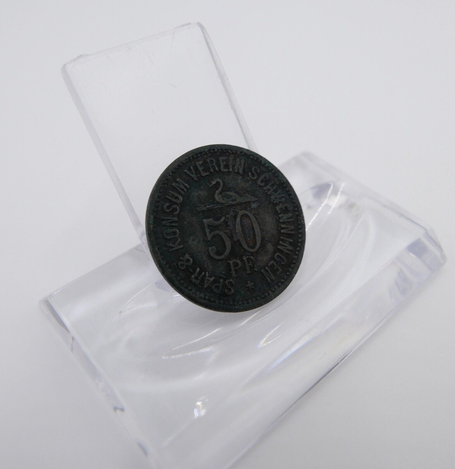 Wertmarke 50 Pfennig Spar- Konsum Verein Schwenningen - Antikhandel-Stuttgart