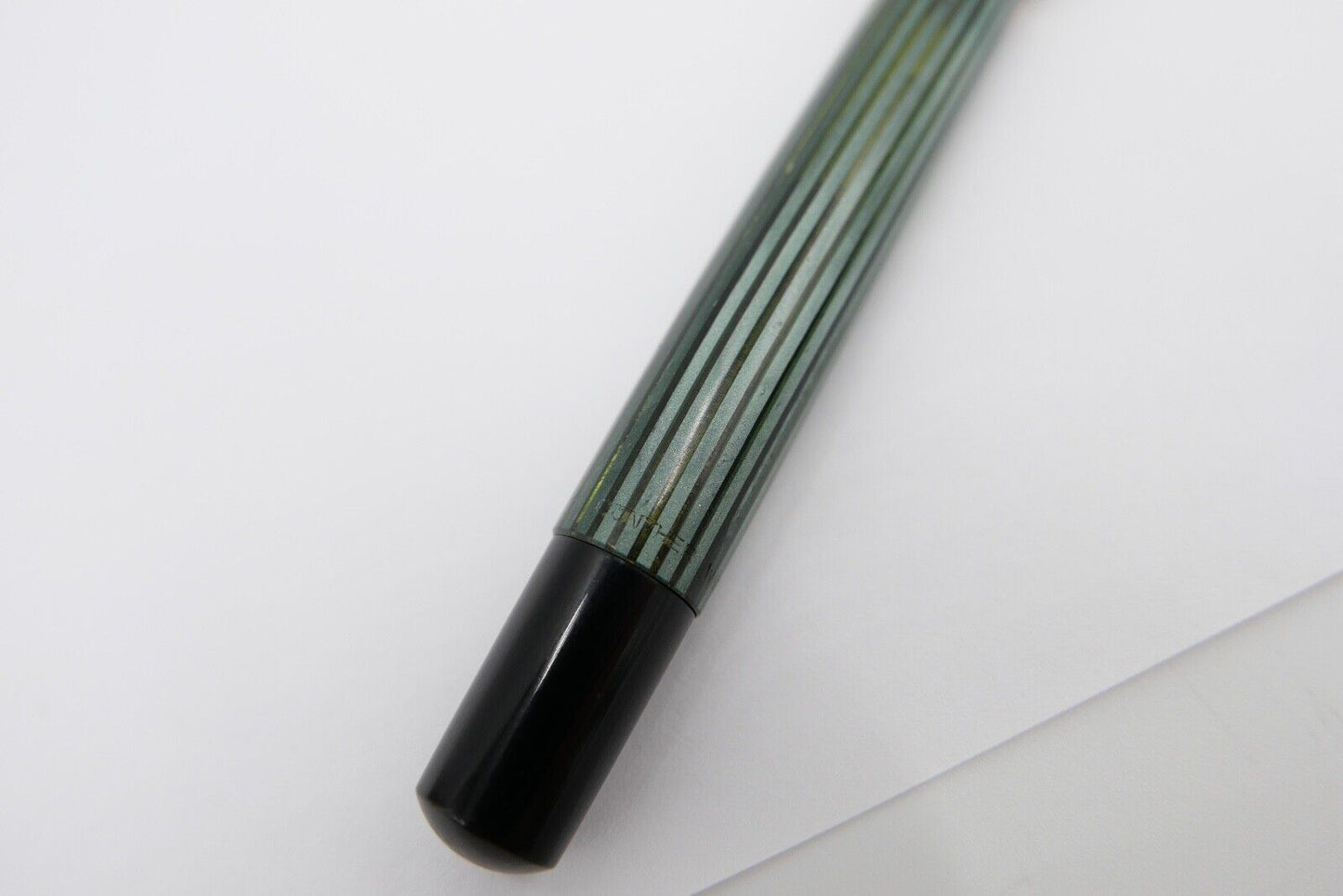 Günther Wagner PELIKAN 400 Füller 585 14Ct Gold Feder KM grün schwarz gestreift - Antikhandel-Stuttgart