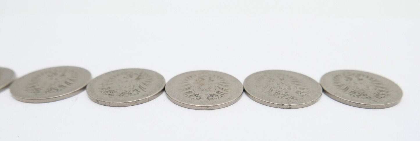 10x 10 Reichspfennig 1873 1875 1876 1888 Jäger J.4 s-ss - Antikhandel-Stuttgart