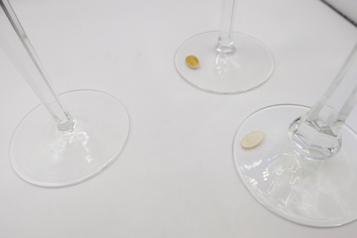 3x original bunte Bleikristall Weingläser " MOSER " LADY HAMILTON " 18,5 cm - Antikhandel-Stuttgart