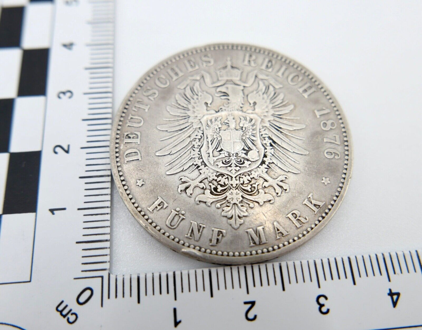 5 Mark 1876 Silbermünze Preussen 1876 A Wilhelm Jäger J.97 Preußen - Antikhandel-Stuttgart