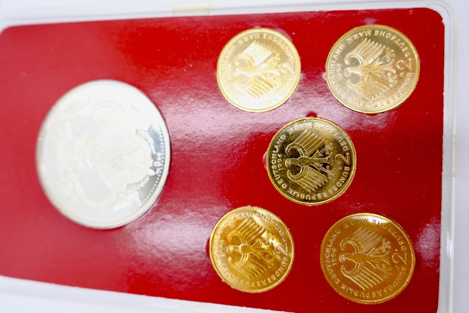 2 DM Willy Brandt Set Memory Edition 1994 NEU vergoldet & Silber Medaille - Antikhandel-Stuttgart