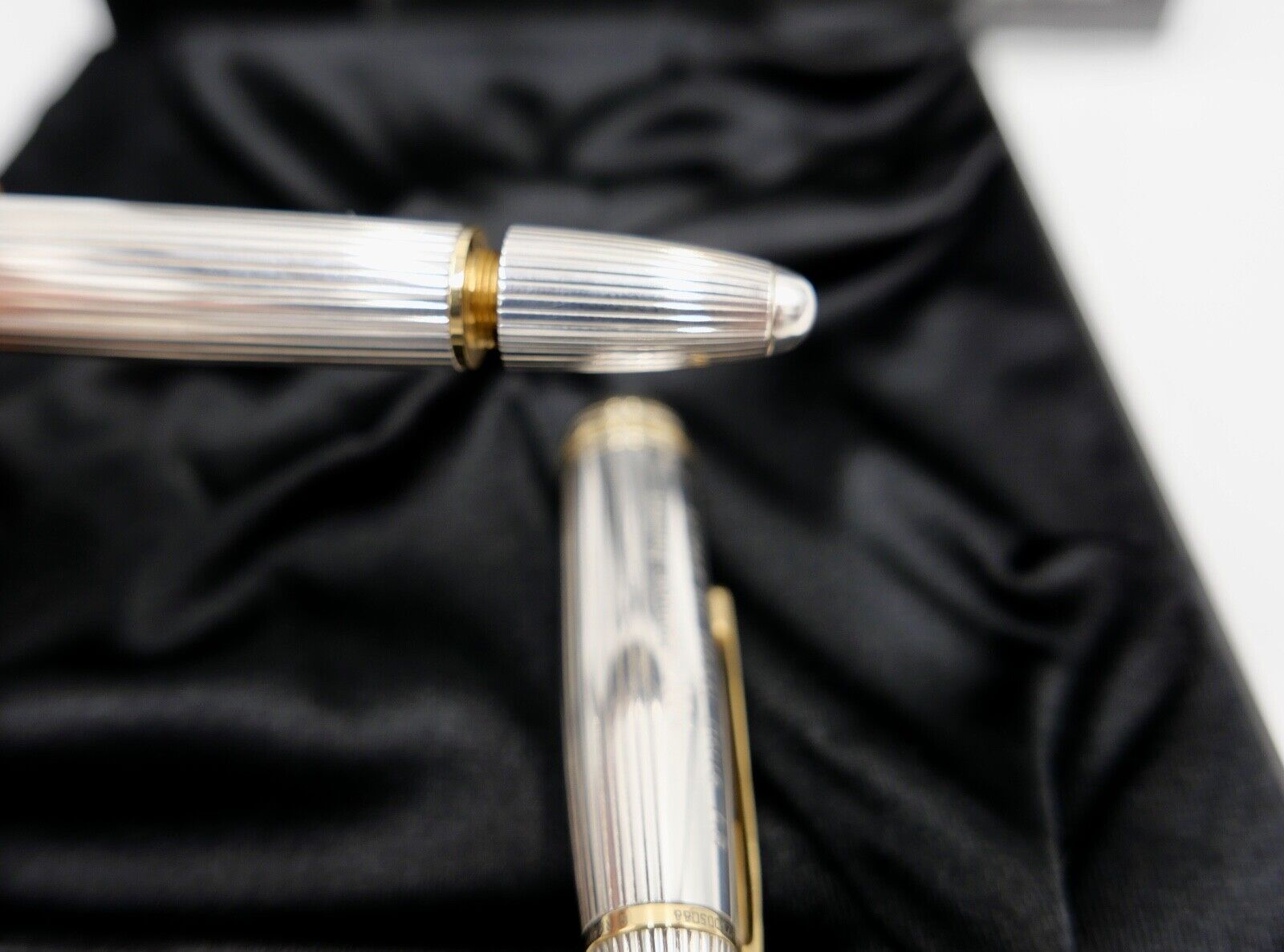 MONTBLANC Kolbenfüller Solitaire Le Grand MEISTERSTÜCK 1468 Silber GETRAG WHEEL - Antikhandel-Stuttgart