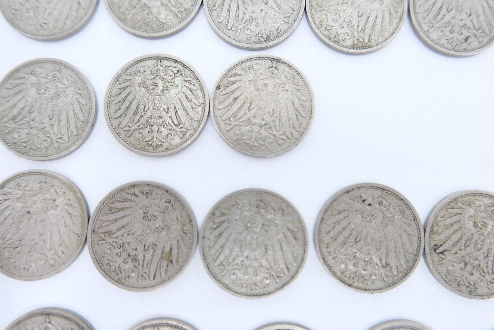 42x 10 Pfennig Kaiserreich 1912 1913 1914 1915 Jäger J. 13 ss-stg - Antikhandel-Stuttgart