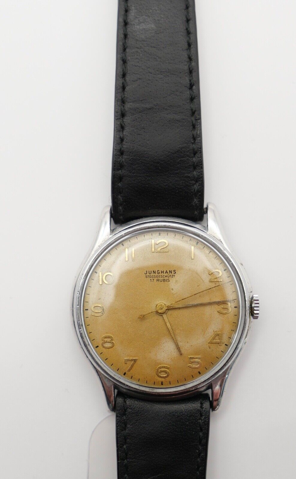 Junghans Cal. J80 Herren Armbanduhr 1950er Jahre Ref. 680.72 - Antikhandel-Stuttgart