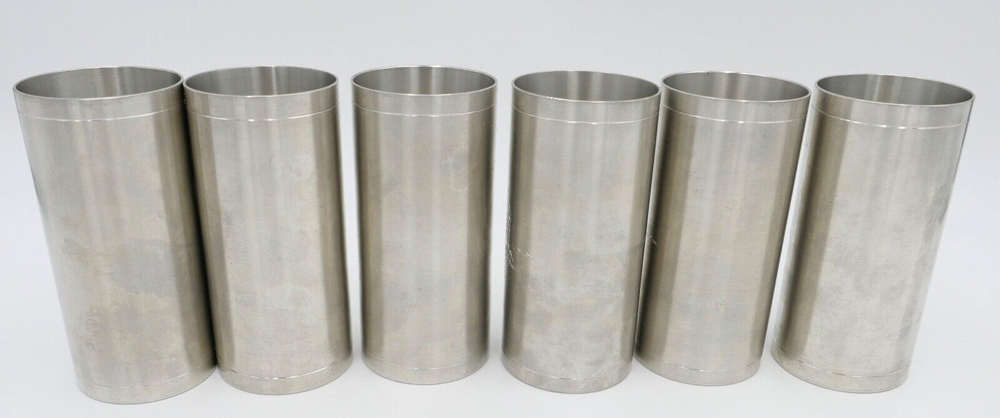 NEUwertig 6 Stück Royal SELANGOR PEWTER Zinn Tinn Becher Palmen Meer - Antikhandel-Stuttgart