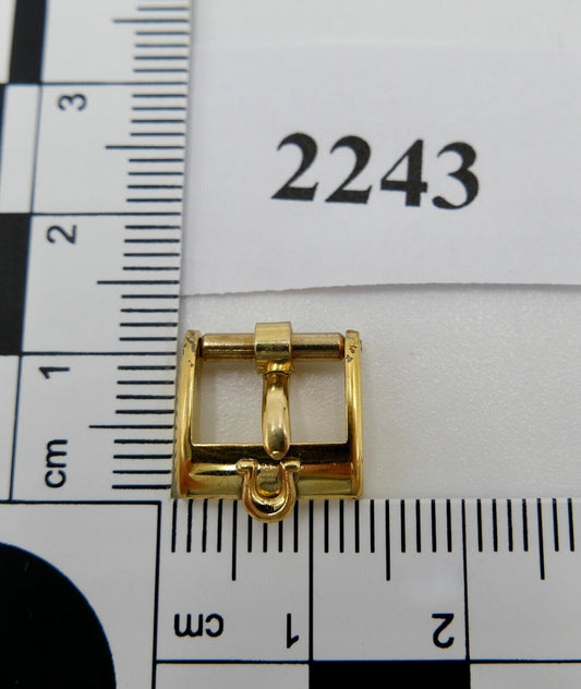 ORIGINAL alte OMEGA Dornschließe VERGOLDET PLAQUE Armbanduhr 10mm CLASP BUCKLE - Antikhandel-Stuttgart