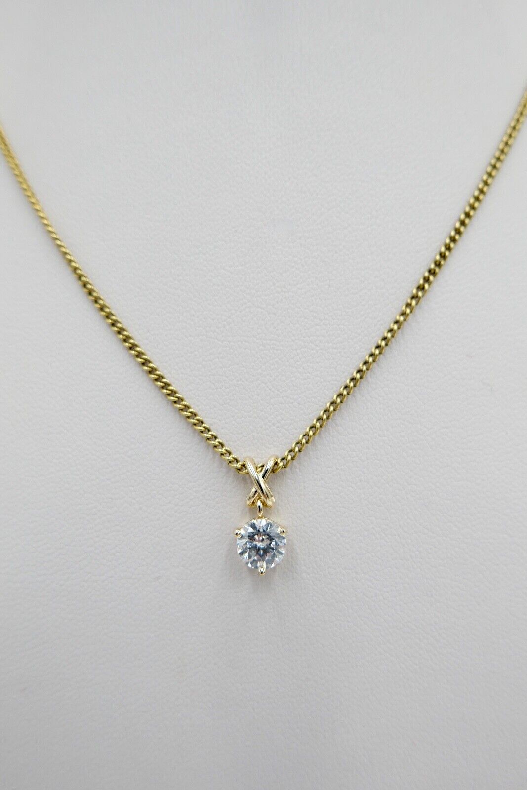 DQCZ Anhänger mit Zirkonia 585 / 14K Gold Gelbgold - Antikhandel-Stuttgart