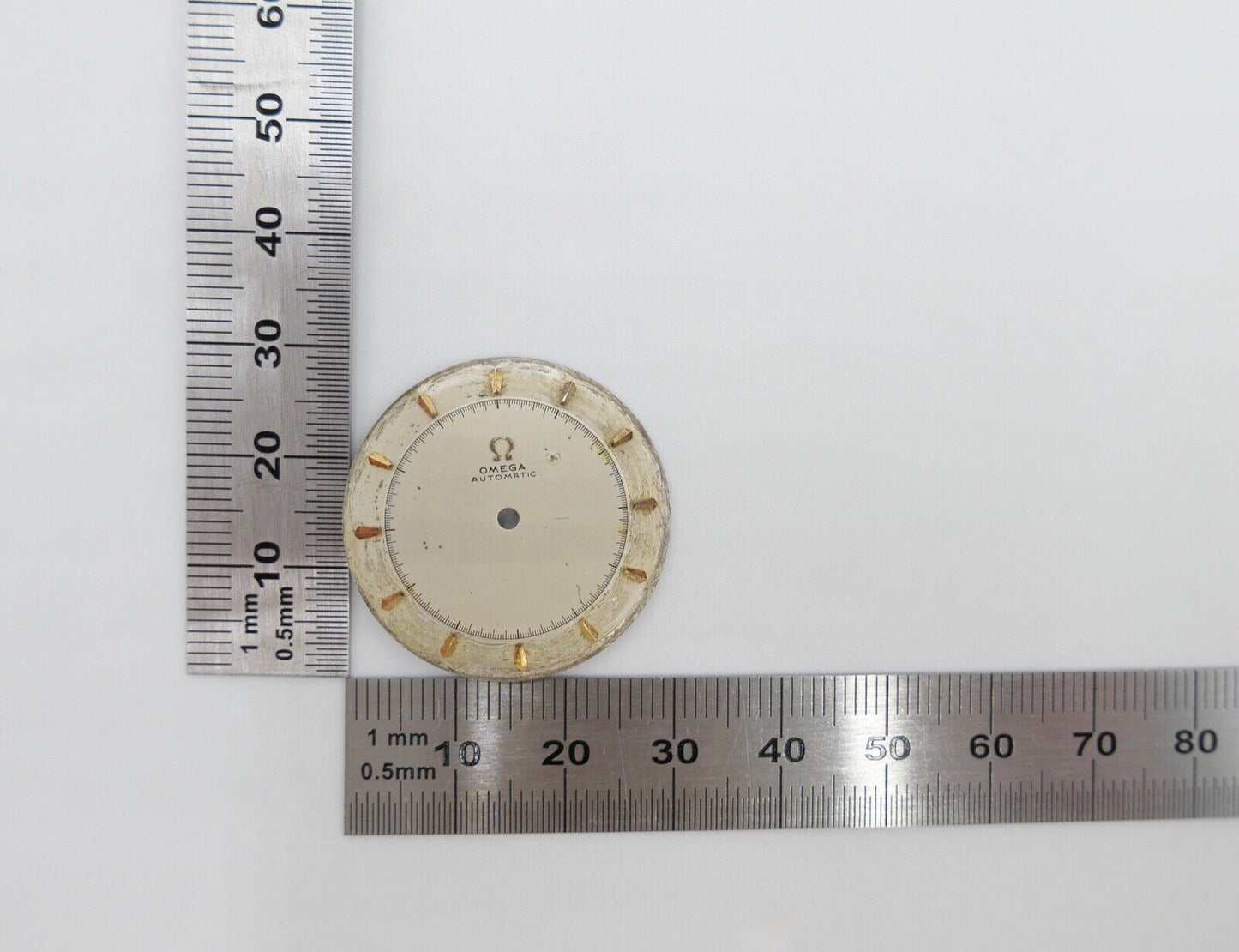 Omega Zifferblatt Ø 29mm von Cal. 354 Nummer 89 1310 - Antikhandel-Stuttgart