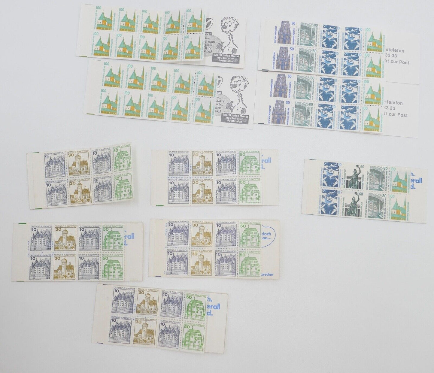 Posten 26 Stück Sport Markenheftchen Kegel Basketball Sehenswürdigkeiten Burg - Antikhandel-Stuttgart
