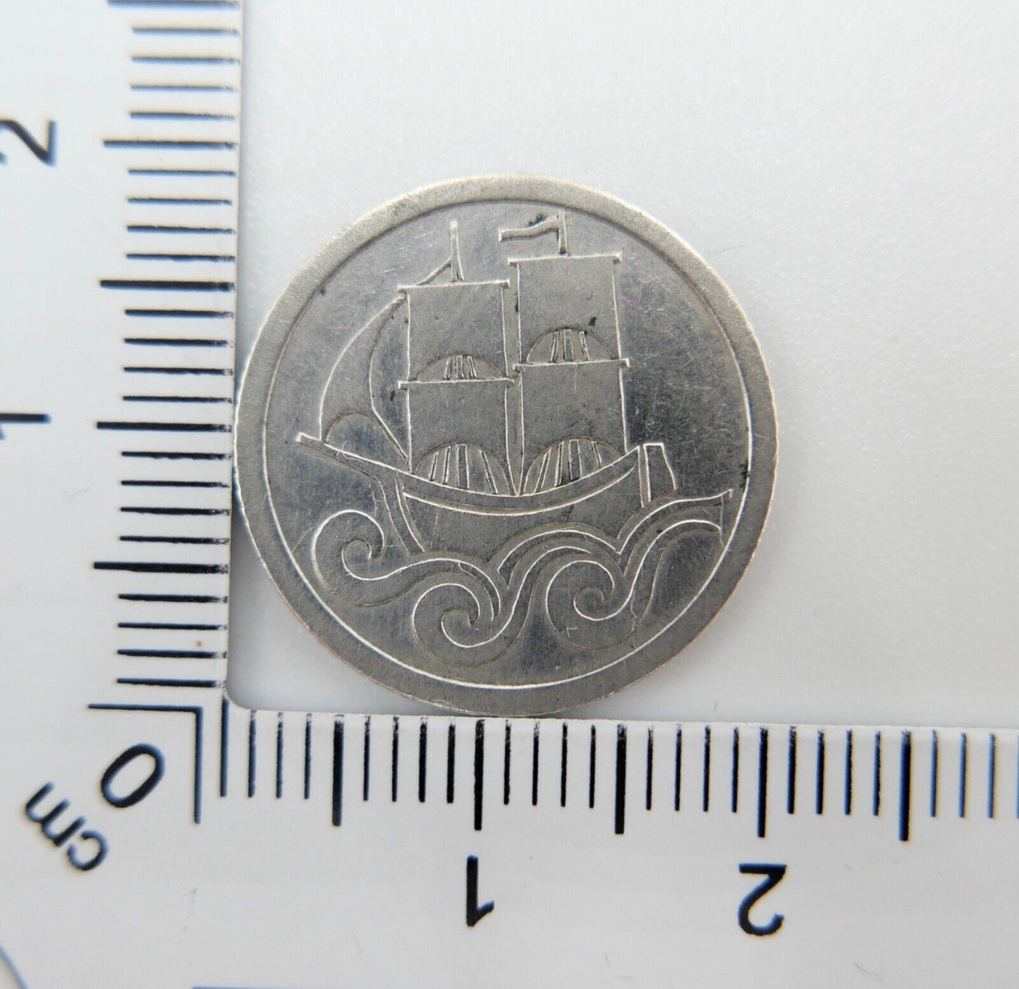 freier Stadt Danzig 1/2 Gulden Silber Münze 1923 Jäger D 6 - Antikhandel-Stuttgart