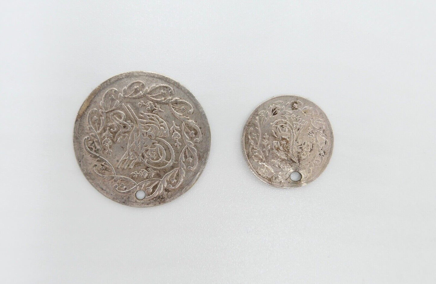 2x Belly Money Klimpergeld Bauchtanzgeld aus 1022 und 1222 Osmanisches Reich - Antikhandel-Stuttgart