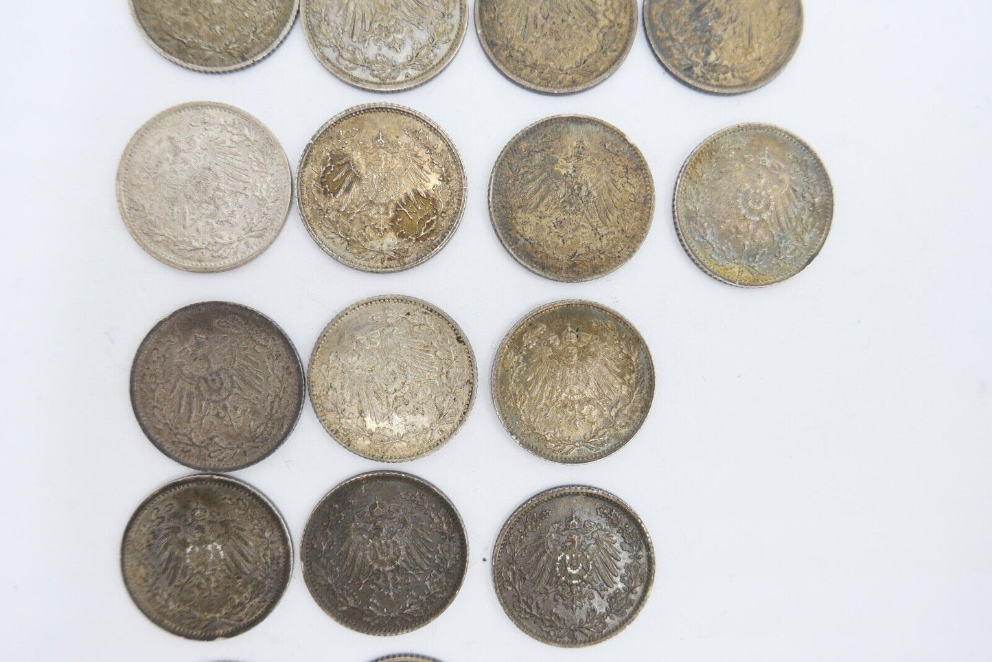 52x 1/2 Mark Jäger 16 / J.16 Silber 1905-1919 A D E F G ss-stg - Antikhandel-Stuttgart