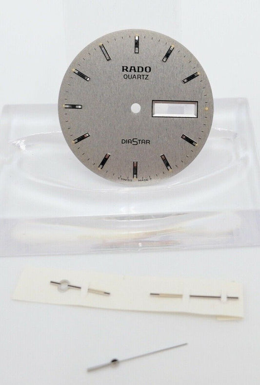 RADO Diastar Quartz Zifferblatt Zeiger silber Ø 27 mm für Ref. 114.0164.3 - Antikhandel-Stuttgart