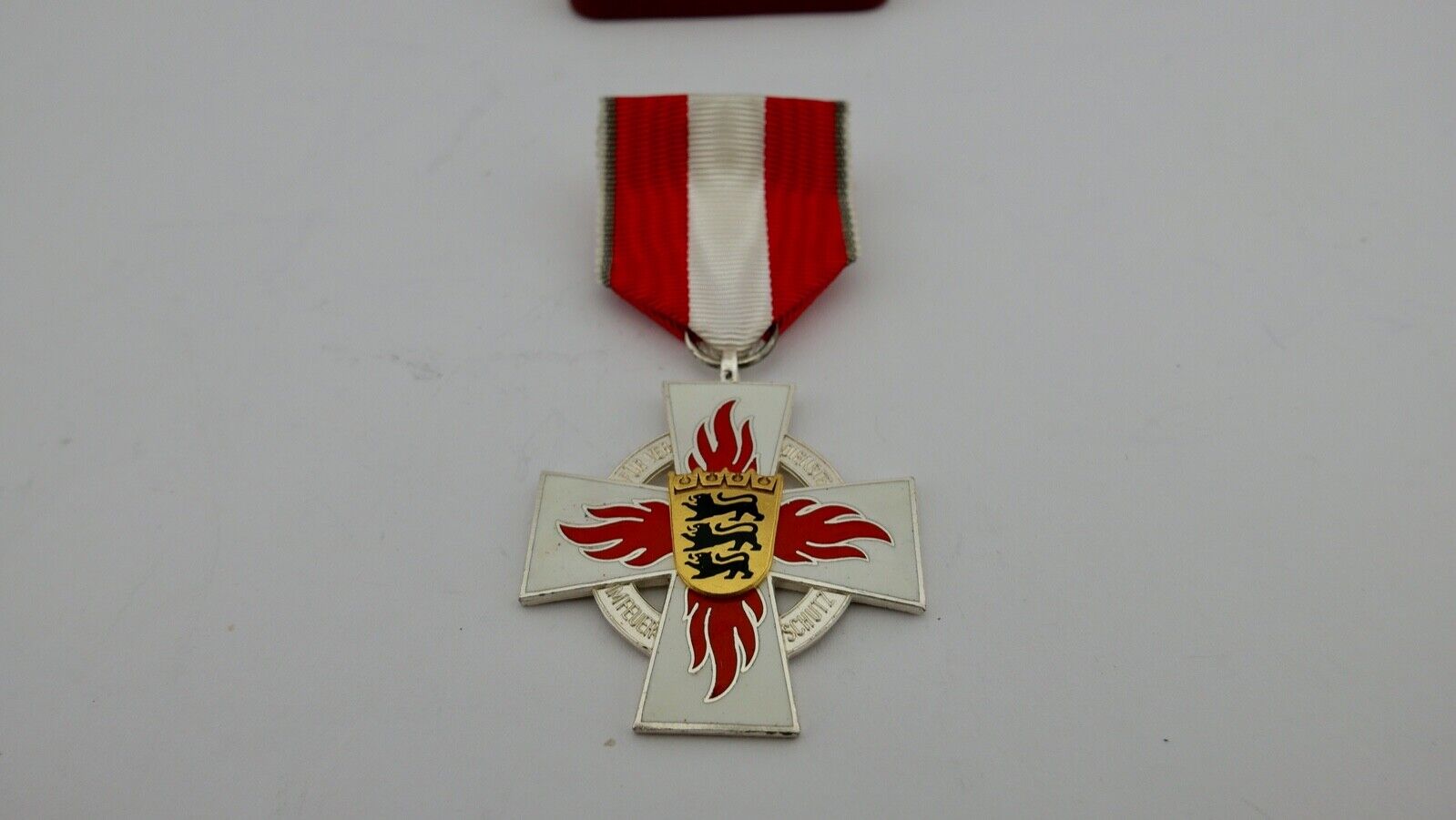 4x Leistungsabzeichen Feuerwehr Baden Württemberg 1960er Jahre Silber Bronze - Antikhandel-Stuttgart