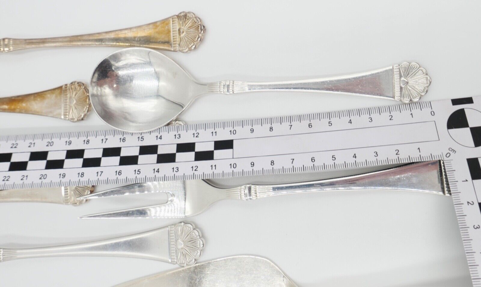 36 Tlg 100 FÜRST FÜROSIL 18/8 Besteck Set Gabel Löffel Messer 100er versilbert - Antikhandel-Stuttgart