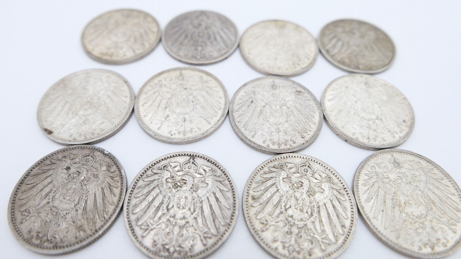 14x 1 Mark Kaiserreich 1903-1915 Jäger J.17 VZ-STG Vorzüglich - Stempelglanz - Antikhandel-Stuttgart