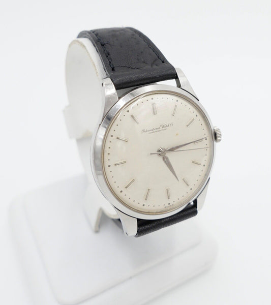 1959 IWC International Watch Co Herren Armbanduhr Cal. 89 Edelstahl Handaufzug - Antikhandel-Stuttgart