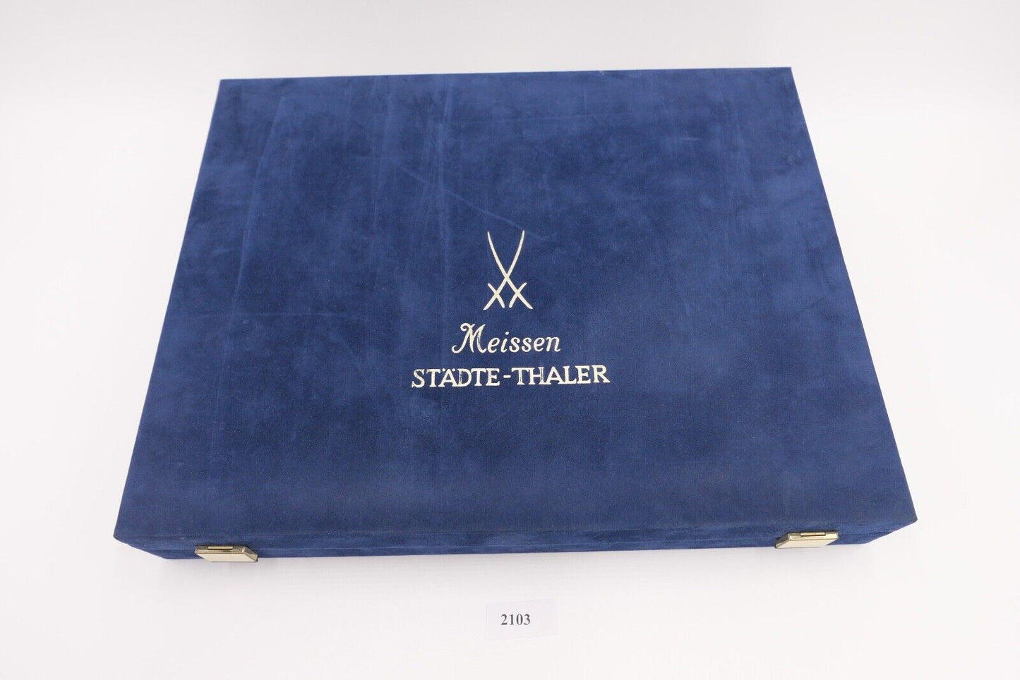 MEISSEN Sammelbox Städte Thaler & berühmte Persönlichkeiten Sammlung Medaillen - Antikhandel-Stuttgart