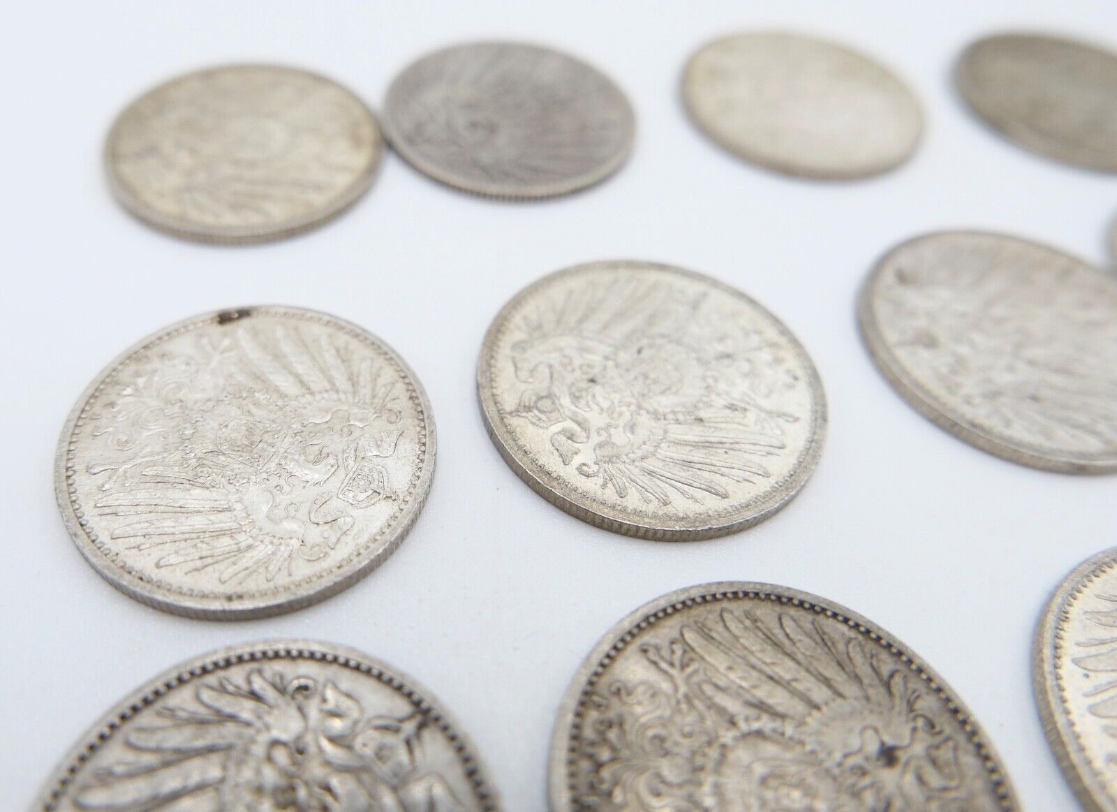 14x 1 Mark Kaiserreich 1903-1915 Jäger J.17 VZ-STG Vorzüglich - Stempelglanz - Antikhandel-Stuttgart