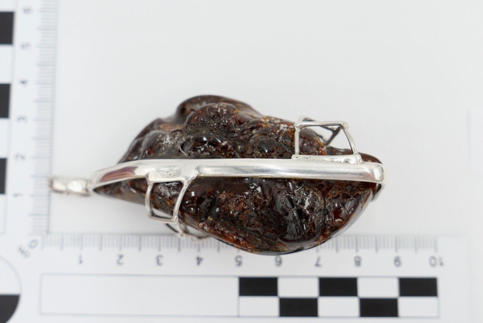 großer Bernstein Anhänger 925 Silber 41,4 Gramm Amber 8 cm HANDGEFERTIGT - Antikhandel-Stuttgart