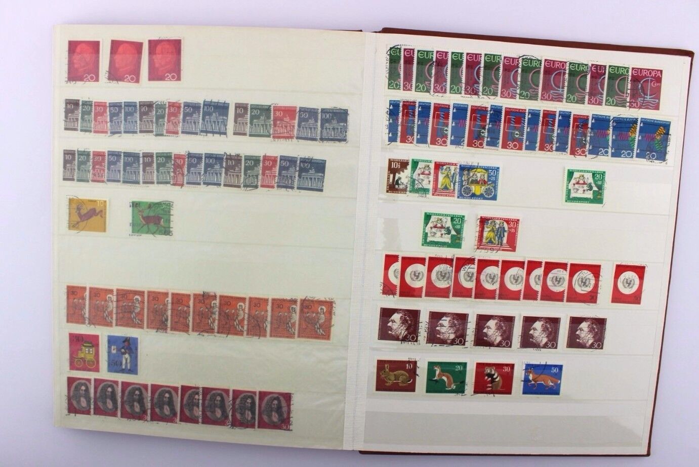 Briefmarken Album Collection stamps BRD Deutschland 1949 - 1968 Posthorn usw TOP - Antikhandel-Stuttgart