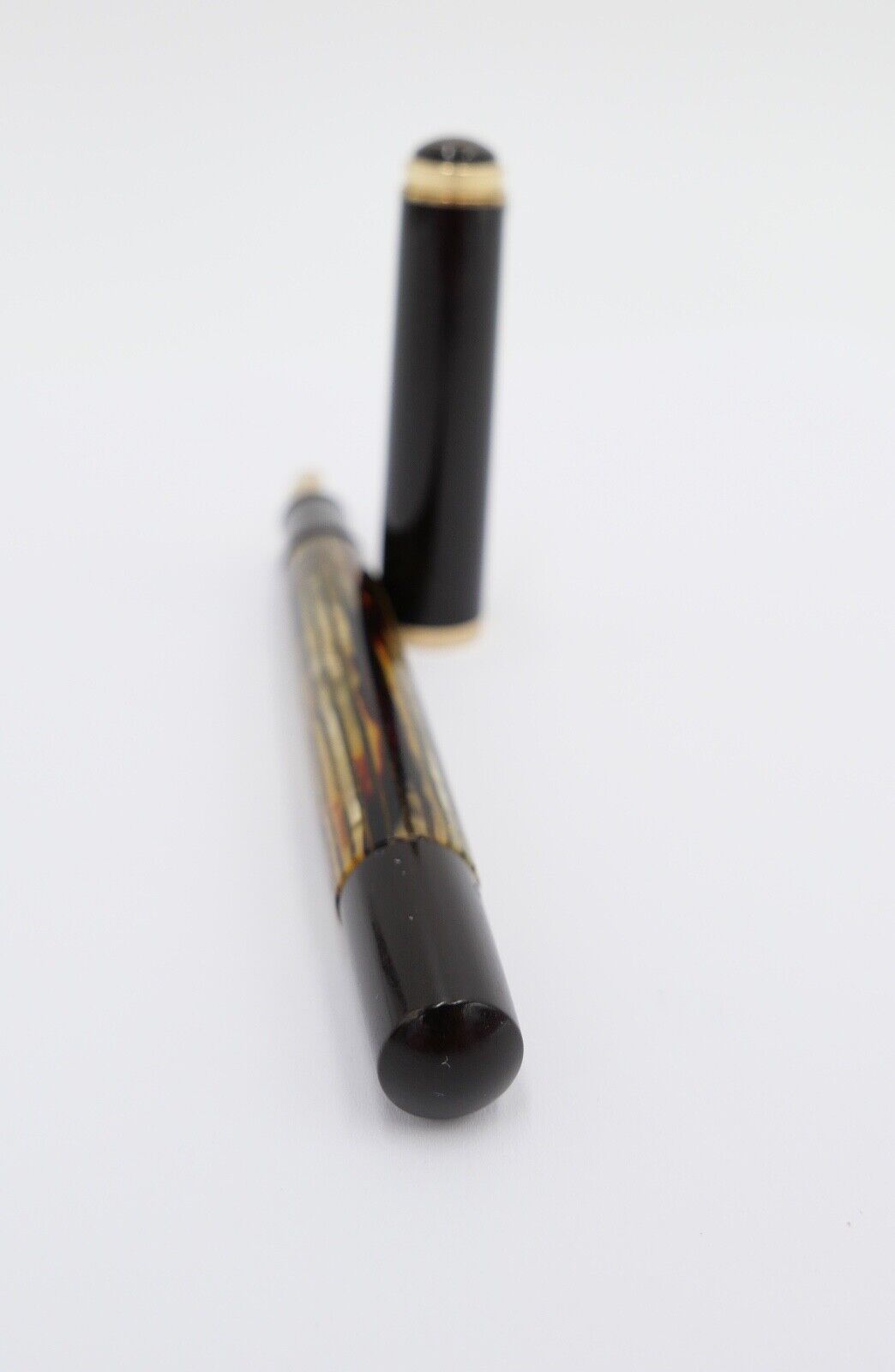 PELIKAN 400 Füller 585 / 14Ct Goldfeder E Kolbenfüller Schildpatt OM - Antikhandel-Stuttgart