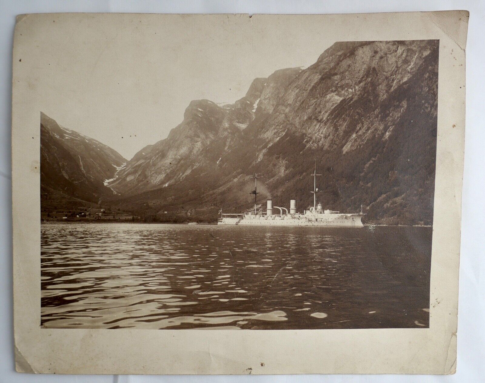 Bild Druck S.M.S. HERTHA in Norwegen - Antikhandel-Stuttgart